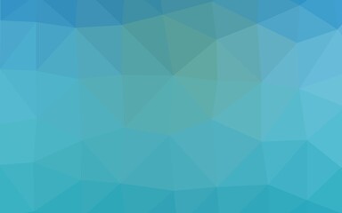 Fototapeta premium Light BLUE vector blurry triangle pattern.