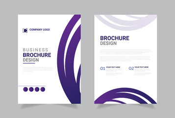 Creative and Modern Corporate bifold brochure design, flyer, poster. Folded flyer design template