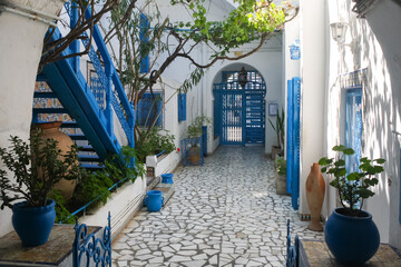 Tunisia. In the streets of Sidi Bou Said.