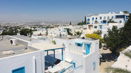 Fototapeta premium Tunisia. Sidi Bou said. View of the city Sidi Bou Said.