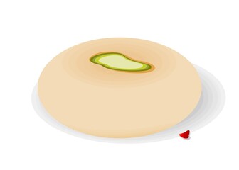 Peda Indian Sweets or Mithai Food Vector