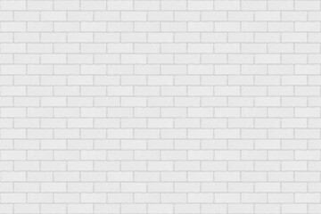 White wall background. Light brick texture. Background stone white wall. Urban texture. Vector illustration