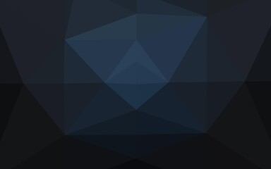 Fototapeta premium Dark BLUE vector blurry triangle template.