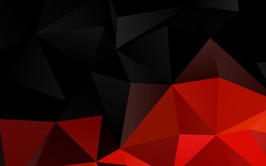 Light Orange vector abstract polygonal texture.