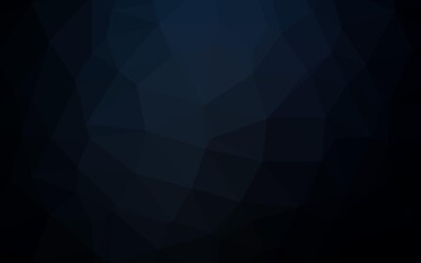 Obraz premium Dark Black vector abstract polygonal layout.