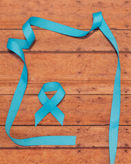 awareness prostate cancer blue ribbon sings man
