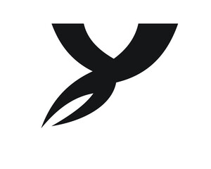 initial y and b logo letters and logo designs