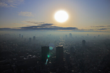 太陽と東京都心