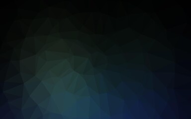 Obraz premium Dark BLUE vector blurry triangle template.