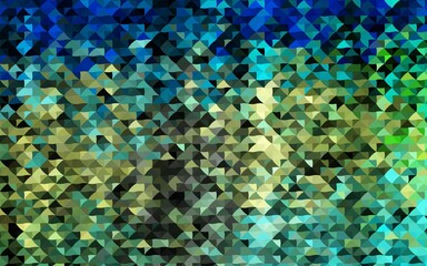 Obraz na płótnie Canvas Dark Blue, Yellow vector background with triangles.