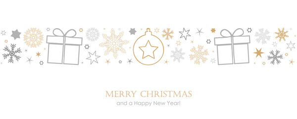 christmas card with snowflake border vector illustration EPS10