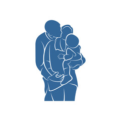 Family logo design vector template, Illustration design Community, Symbol Icon