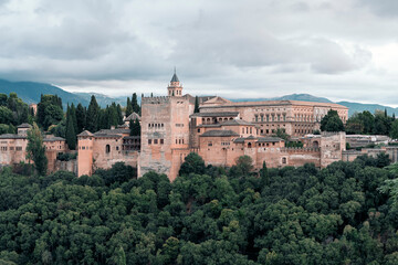 Fototapeta na wymiar The Alhambra of Granada.