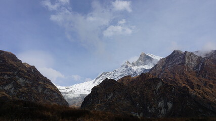 Fototapeta na wymiar View of Annapura Base Camp, Nepal