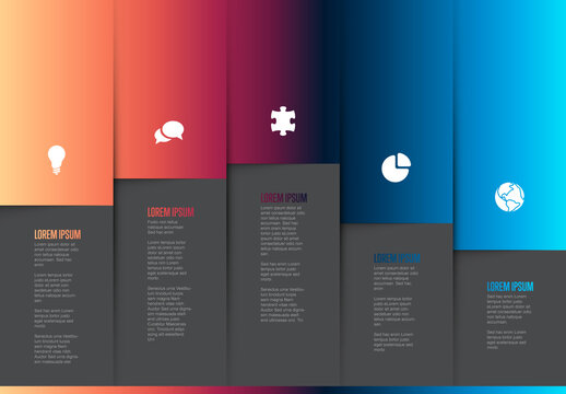 Five Graph Elements Infographic Layout