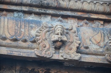 stone carving and sculptures of meenakshi amman temple madurai tamil nadu
