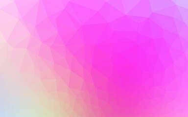 Light Pink vector abstract polygonal texture.