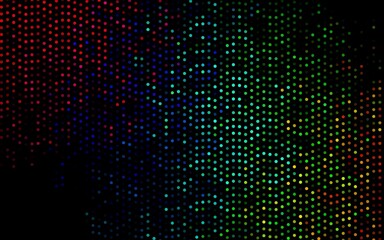 Dark Multicolor, Rainbow vector pattern with spheres.