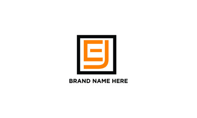 EJ letter logo design and monogram logo 