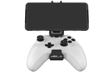 Realistic joystick for playing games on a mobile phone isolated on white © Vasyl Onyskiv