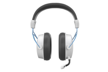 3D rendering of gaming headphones with microphone for cloud gaming and streaming