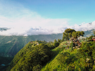 The swing at the end of the world La casa del arbor at Ecuador Banos 