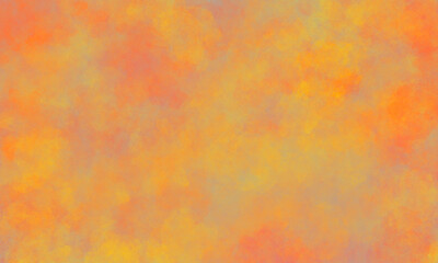 abstract bright orange red autumn warm background. Spotted textured background with a mix of paints in different shades and a watercolor or oil effect