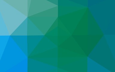 Light Blue, Green vector polygonal template.