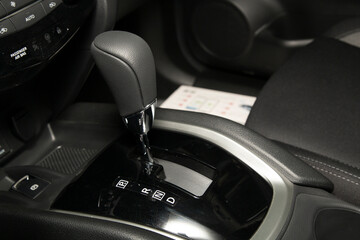 Automatic transmission. The interior of the car.