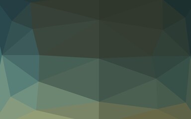 Dark Green vector abstract mosaic background.