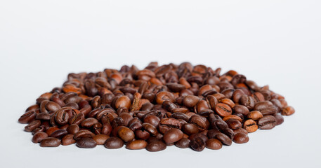Coffee beans isolated with white background