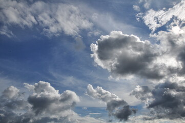 Beautiful sky and beautiful clouds.	
