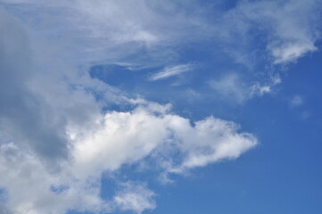 Fototapeta na wymiar Beautiful sky and beautiful clouds on sun shine 