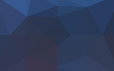 Dark BLUE vector abstract polygonal texture.