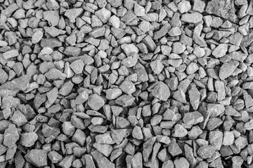 Small stones of gray color texture background.