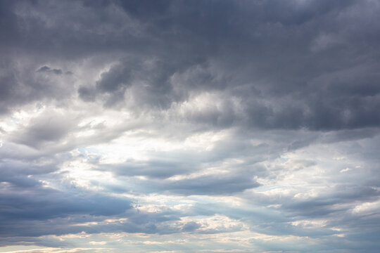 Dark Clouds In A Gray Sky