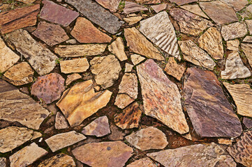 Typical paving stones in Tiradentes, Minas Gerais, Brazil
