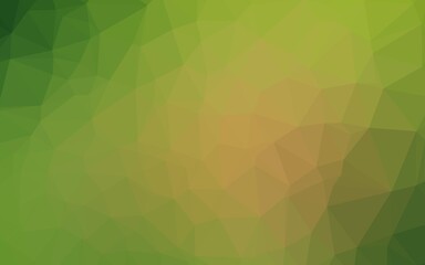 Fototapeta na wymiar Light Green, Yellow vector polygon abstract layout.