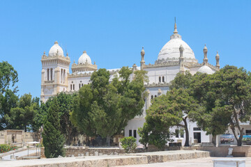 Carthago. The building of the Cathedral of St. Louis