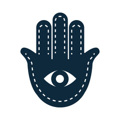 hanukkah, jewish hamsa holiday celebration religion silhouette icon