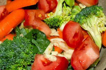 Obraz na płótnie Canvas BLUE CHEESE/vegetable salad