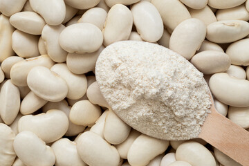 White beans and flour.