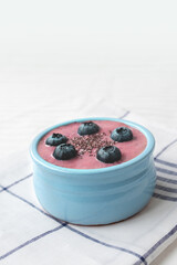 Fresh blueberry smoothie