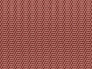 Brown geometric pattern on a beige background.