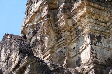 Prang Sam Yod the ancient monument in Lopburi. 