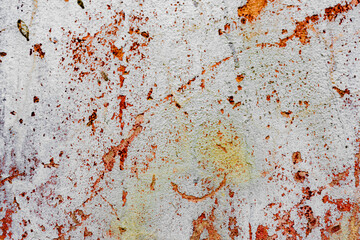 Texture of a concrete wall with cracks and scratches which can be used as a background