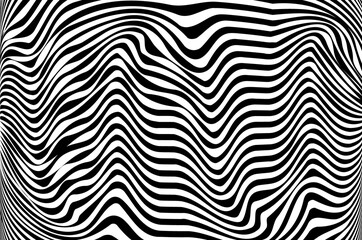 Striped abstract background - black and white