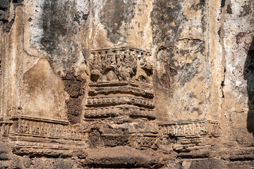 Prang Sam Yod the ancient monument in Lopburi. 