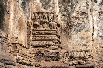 Prang Sam Yod the ancient monument in Lopburi. 
