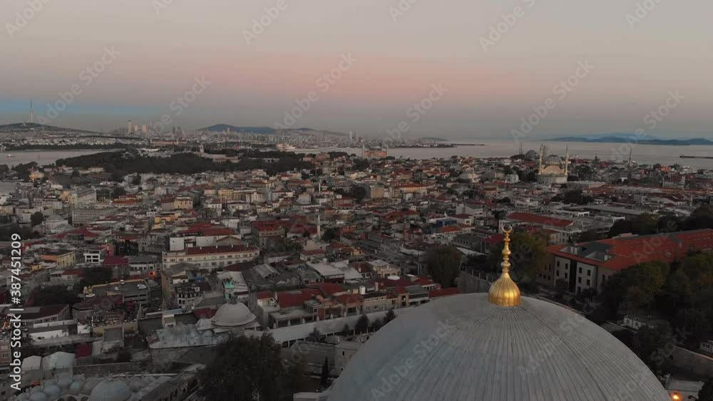 Poster Suleymaniye Mosque in the Istanbul